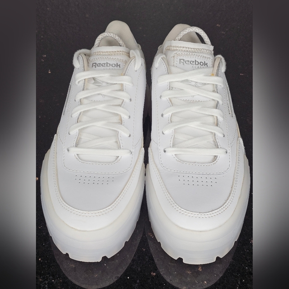 REEBOK x Cardi B Club C GX5098 White Platform Sneakers. Size 5.5 - Picture 3 of 11